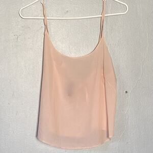 Cos Cami Size US 8 Blush Pink Silky Lingerie Delicate Camisole Spaghetti Straps
